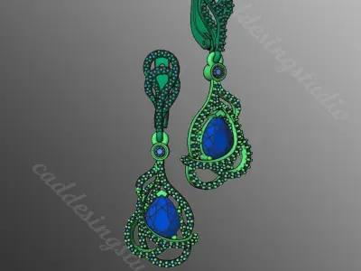 Earrings sm1 3D print model