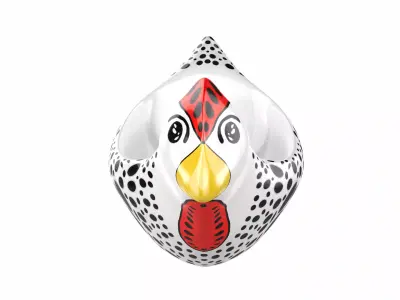   Hen Shape Bowl 3D model