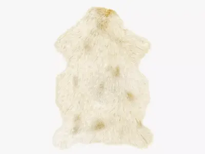 Sheep Skin Rug - Realistic Animal Hide 3D model