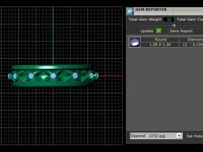 ROUND RING PANDANT 3D PRINTABLE MODAL  3D print model