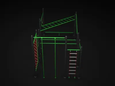 Teenagers Outdoors Toys 3D model