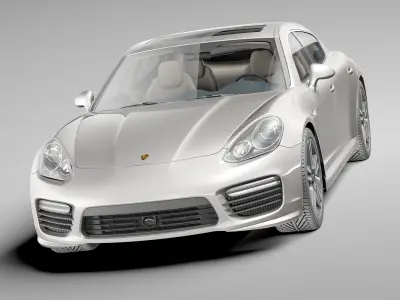 Porsche Panamera Turbo S 2014 3D model