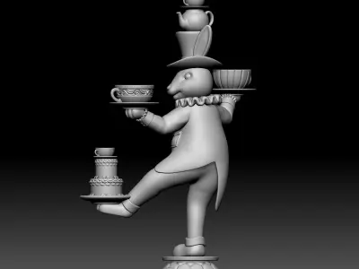 Rabbit - disney - deco - 010 3D print model