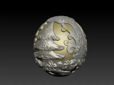 Chrsitmas Oustrig Egg 3D print model