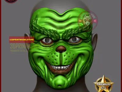 The Grinch Mask - Cosplay Props Merry Christmas 3D print model