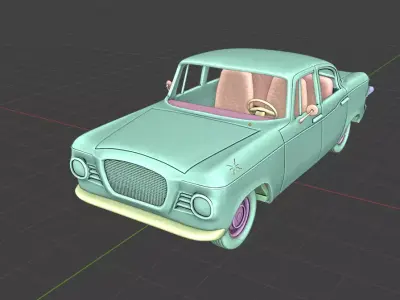 Studebaker Lark 1959 RC 3D Model 3D print model