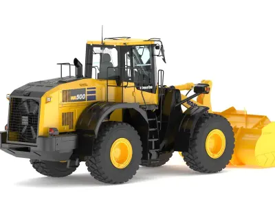 Komatsu WA500-8 Yard Loader Wheel Loader 3D model
