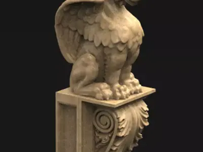Corbel Decorative Dragon 3 3D print model
