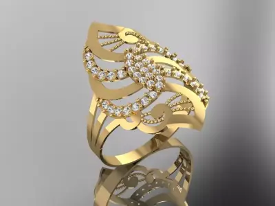 Fancy Ring 3D print model purchase