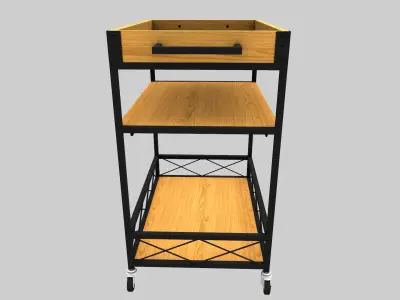 Luxury Hotel Service Furniture Collection Low-poly 3D model