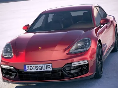Porsche Panamera GTS 2019 3D model