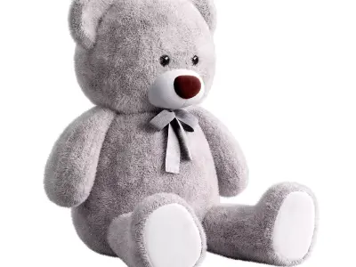 Kids Teddy Bear Toy  Low-poly 3D model