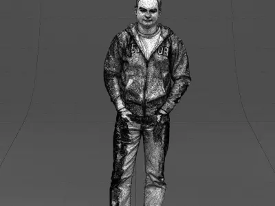 Rupled man 0414 3D Print ready 3D print model