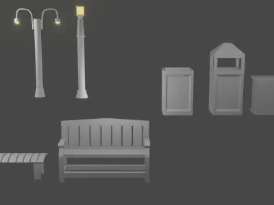 public nature collection Free low-poly 3D model