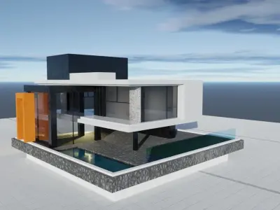 House 5  Low-poly 3D model