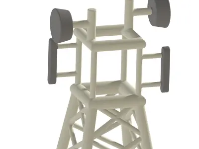 Premium Telecommunication Tower 3D print model