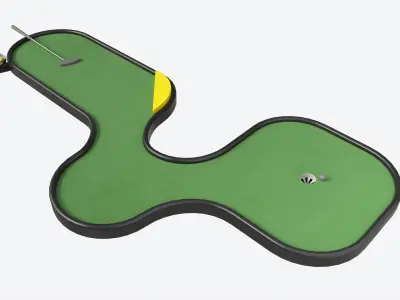 Miniature Golf Course 05 3D model