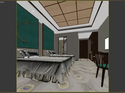 Hotel room 3D model