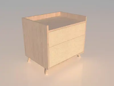 MD LAB NIGHTSTAND 01  Low-poly 3D model