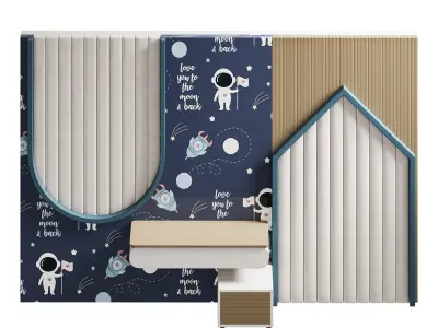Kids wall panell 15 3D model