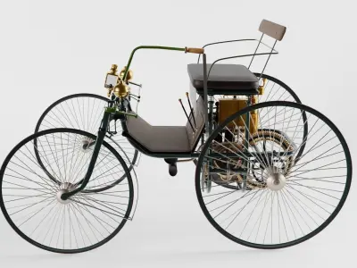 Daimler Stahlradwagen 3D model