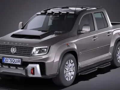 Generic Pickup 2017 NoName 3D model