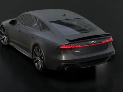 AUDI-RS7  Low-poly 3D model