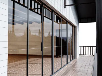 Garage House Low-poly 3D model