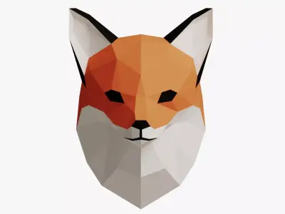 FOX PAPER HEAD 3D model