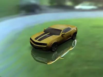 Low Poly Game Ready chevy camaro Low-poly 3D model