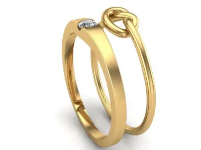Engagement Ring 3D print model 37