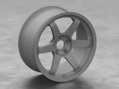 RAYS Volk Racing TE37 Rim 3D Model 3D model
