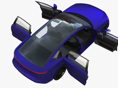 Electric car 2 3D model