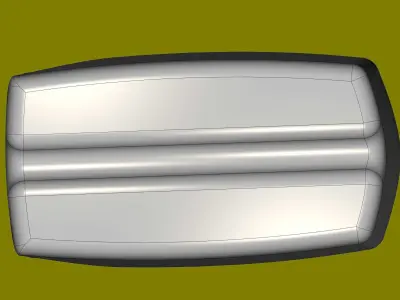 Plastic canister for engine oil C and CK 1L 3D print model