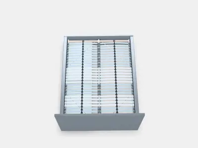 MALM Bed frame high w 2 storage boxes 22 Low-poly 3D model