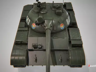 T-54 tank  3D model