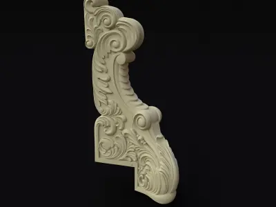entry postfor stairs 3D model