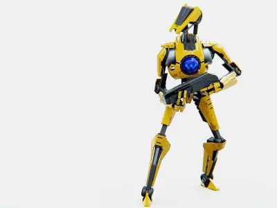 BATTLE DROID V-30  Rigged for Unreal Engine - Unity - MIXAMO  3D model