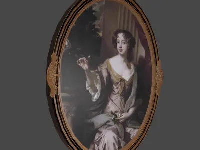 Victorian Painting Low-poly 3D model