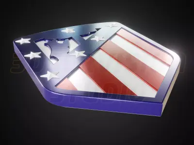 Atletico Madrid logo  - Cinematic - 3D print 3D model