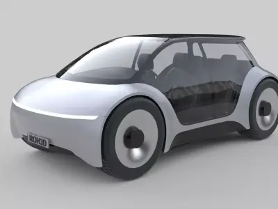 Compact Futuristic Utility EV 3D model