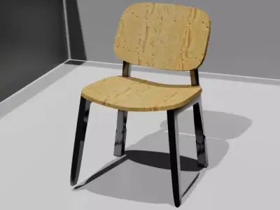 FREE 3D HIGH POLY CHAIR MODEL TEXTURES ADDED Free 3D model