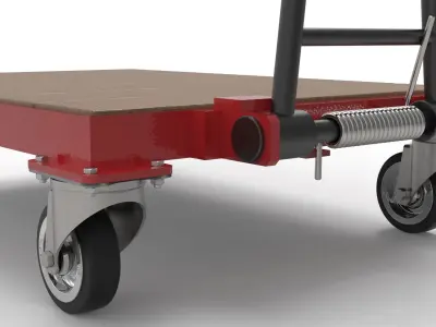 EQUIPMENT TROLLEY Low-poly 3D model