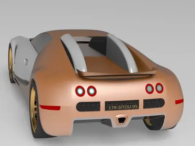 Bugatti Veyron 3D Mode 3D model