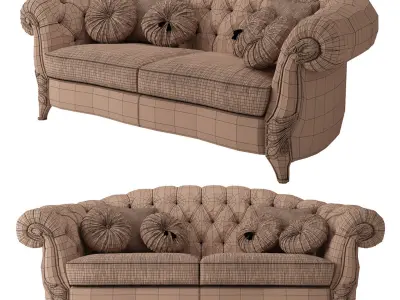 Gold Confort Drop sofa 3D model