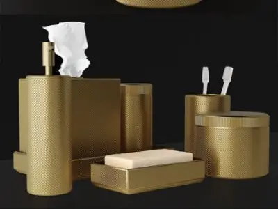 Restoration Hardware Laval Bath Accessories 3D model