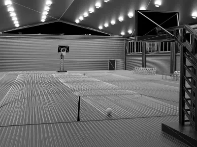 Cartoon Basketball Gym 1 Low-poly 3D model