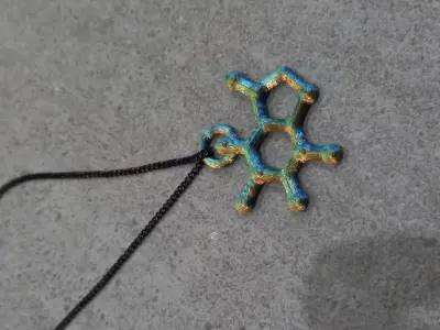 Caffeine Molecule 3D print model