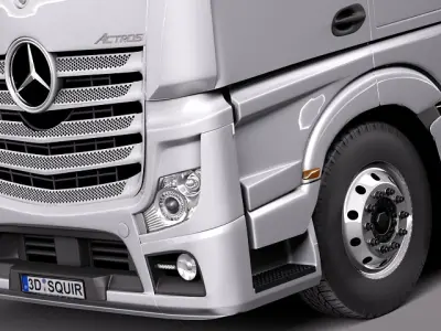 Mercedes Actross AeroTrailer 2014 3D model