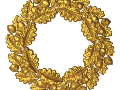 carved frame 3D model 44